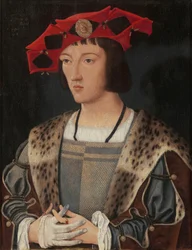 Ritratto di un uomo che indossa un guanto