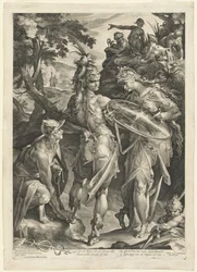 Minerva e Mercurio armano Perseo