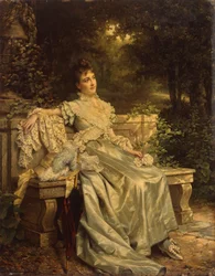 Ritratto di donna, forse la signora Rode (olio su tela)