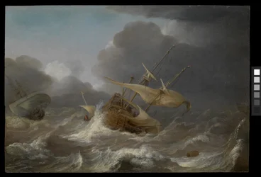 Navi olandesi in una tempesta, c.1620