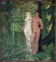 Adamo ed Eva. Dipinto di Jan Preisler