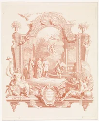 Rappresentazione allegorica in occasione del matrimonio di Arnout van Citters e Sara Jacoba Ockerse Crescite heroum soboles
