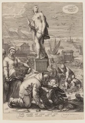 Diana che presiede alla navigazione e alla pesca, da Sette divinità planetarie