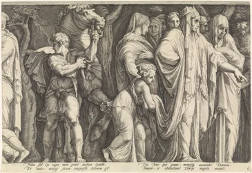 Fregio con la punizione di Niobe (tavola 6)
