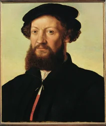 Ritratto maschile (dipinto su legno di quercia)