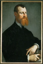 Ritratto di uomo con barba rossa (dipinto su tela)