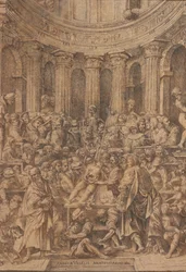 Frontespizio di "Fabrica" di Andreas Vesalius (penna e inchiostro su carta)