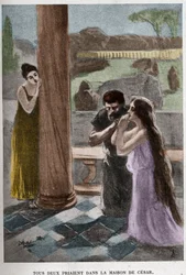 Entrambi pregavano nella casa di Cesare (capitolo VIII) illustrazione di JAN STYKA per il romanzo 