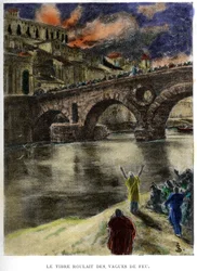Il Tevere rotolava onde di fuoco