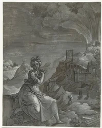 Cassandra lamenta la caduta di Troia. 1550-55