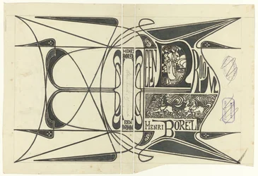 Progetto di copertina per: Henri Borel, Un sogno, 1899