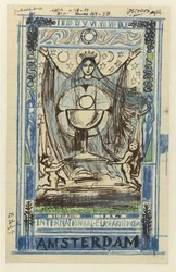 Progetto per un manifesto del Congresso Eucaristico Internazionale tenutosi ad Amsterdam dal 22 al 27 luglio 1924