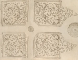 Progetto per una fontana e quattro parterre quadrati per un giardino di piacere, 1651