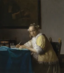 Una signora che scrive, c. 1665