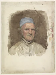 Ritratto di uomo con berretto blu
