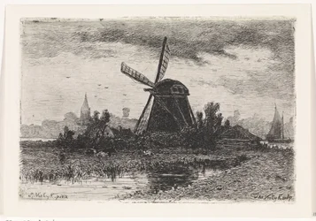Paesaggio con mulino