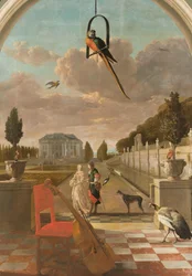 Parco con casa di campagna