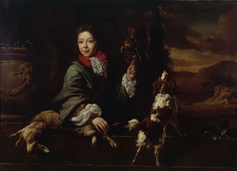 Il ragazzo del falconiere (olio su tela)