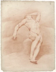 Nudo maschile sdraiato all