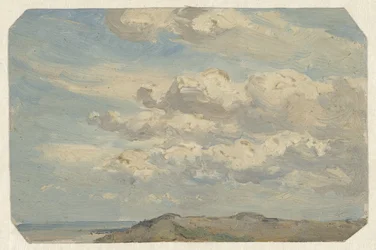 Cima della duna con il mare a sinistra