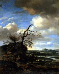 Ampio paesaggio fluviale c.1665/1670