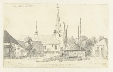 Veduta del villaggio di Doorn, con la chiesa
