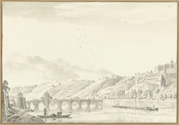 Veduta della città e del castello di Namur
