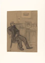 Uomo su sedia