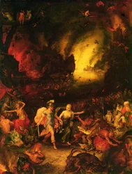 Enea negli Inferi (dettaglio)
