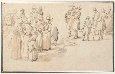 Una compagnia elegante che beve acqua di sorgente