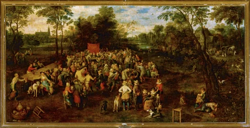 Banchetto di nozze ... (pittura su tela)