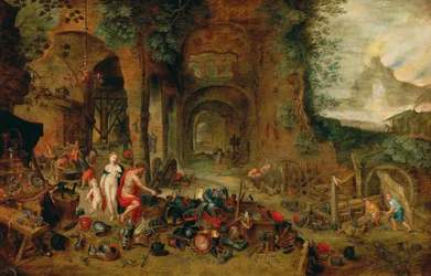 Venere nella fucina di Vulcano