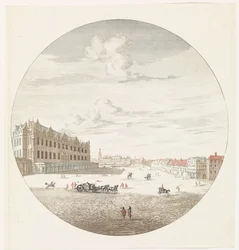 Veduta del castello cittadino di Berlino dal lato della piazza