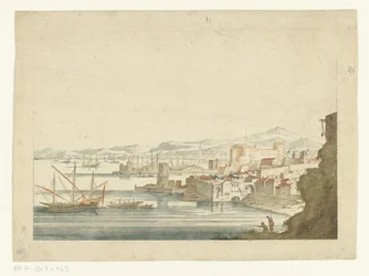 Veduta di un porto italiano
