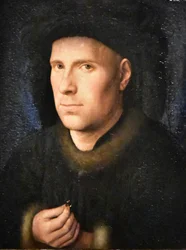 Tedesco: Der Goldschmied Jan de Leeuw (1401- nach 1456) Ritratto di Jan de Leeuw
