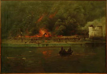 Incendio dei magazzini di petrolio