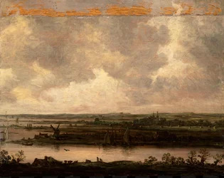 Veduta Panoramica del Fiume Spaarne e del Haarlemmermeer