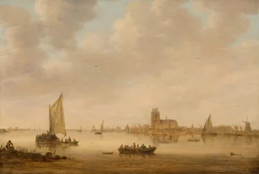 Veduta di Dordrecht dal Dordtse Kil, 1644