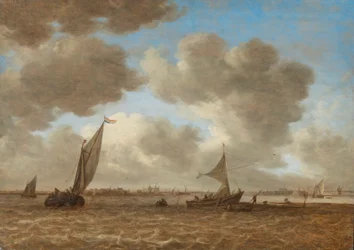Vista di un polder Haarlemmermeer increspato