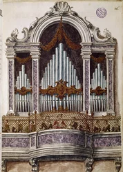 Orfani che cantano, organo del coro della chiesa dell