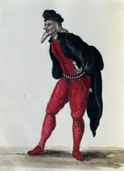 Pantalone, Il mercante di Venezia (illustrazione)