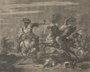 Scena di battaglia - Morte di un turco