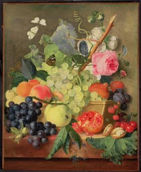 Un cesto di frutta, 1744