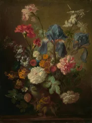Vaso di fiori, metà del XVIII secolo (Olio su tela)