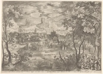 Paesaggio con Cristo che scaccia un demone da un uomo muto