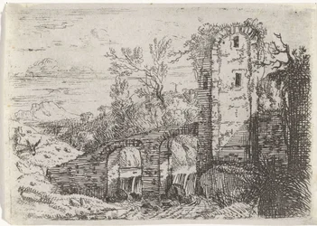 Ponte di pietra sopra una cascata