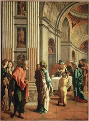 Gesù portato al tempio (dipinto su legno di quercia)