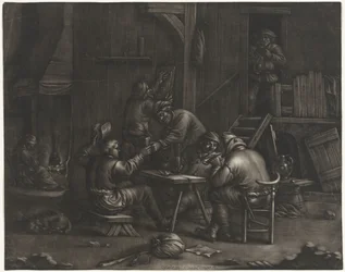 Osteria con uomini che bevono