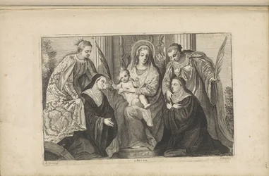 Maria con il Bambino Gesù, Santa Lucia, Santa Caterina d