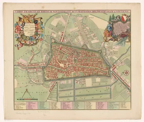 Pianta della città di Utrecht